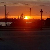 Sunset over Yarmouth, NS