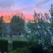 sunset after storm