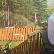 Backyard Rainbow