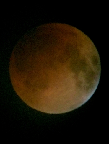 Hazy Lunar Eclipse Toronto, ON