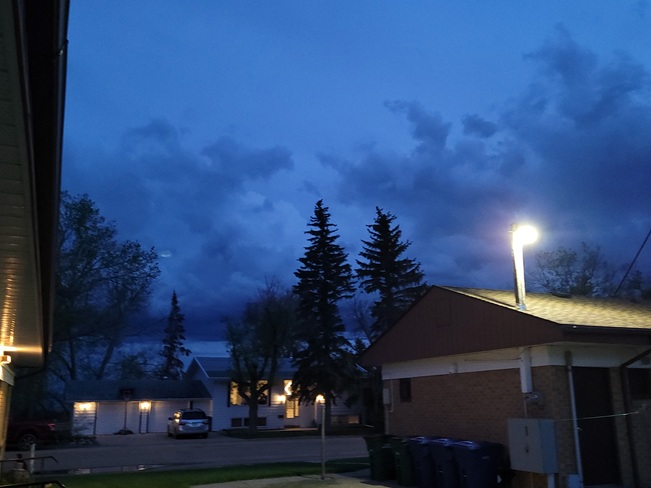 storms passing by Moose Jaw, SK