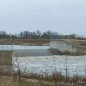 floodway gates just roaring today