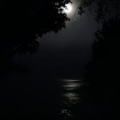 moon over lake erie