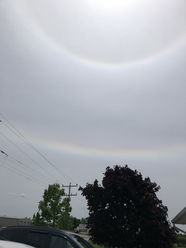Double halo around the sun. Location: Holbrook (Township of Norwich), Ontario. 2885+V6 Norwich, ON, Canada