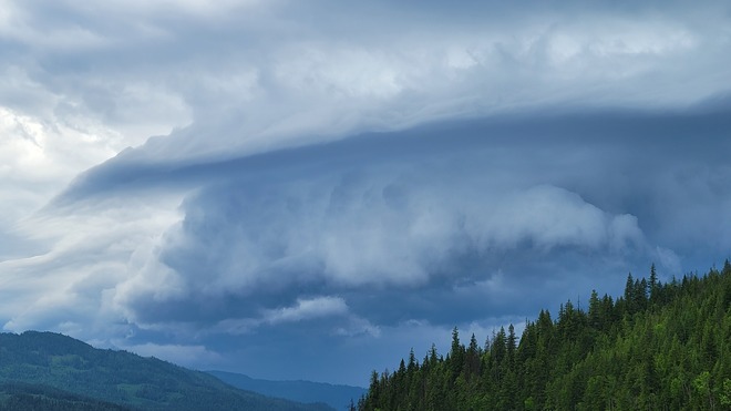 Thunderstorm coming! Woods Landing, BC