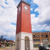 July 2 2022 26C Up in the sky-clock tower beautiful Sat Berczy Square Unionville