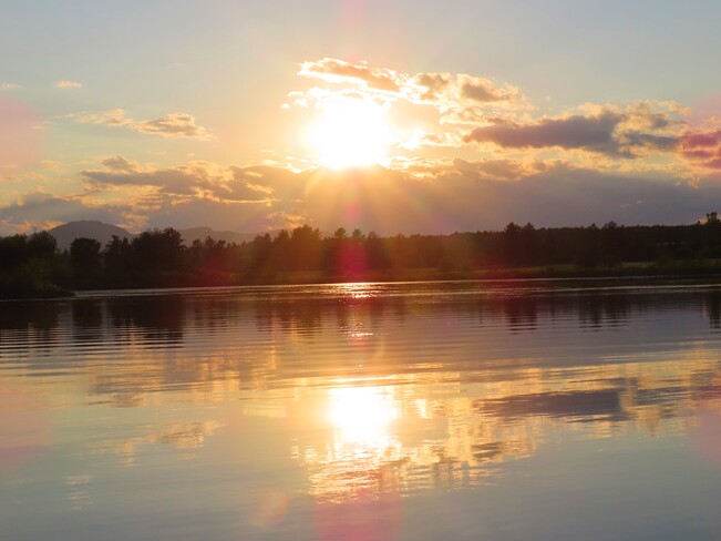 Coucher de soleil Lac Magog, Québec
