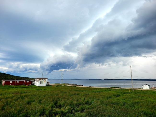 Todays thunderstorm moving in on Island Harbour Island Harbour, NL