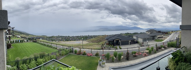A cold front from the South Okanagan Lake, British Columbia