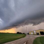 storm over farm