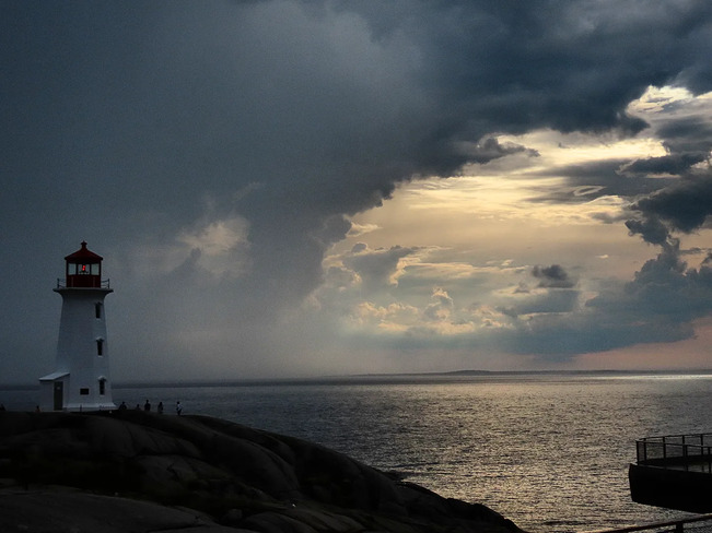 skies after Friday night thunderstorm in Peggy's Cove Peggys Cove, NS