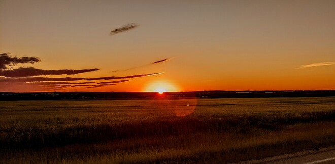 Prairie sunset Calmar, AB