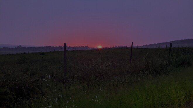 Sunset near Stanger Stanger, AB