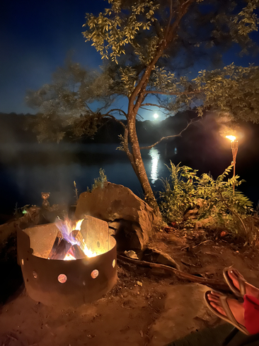 Super moon on the lake Sharbot Lake, Ontario, CA