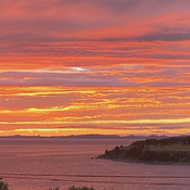 Beautiful sunset in Newfoundland