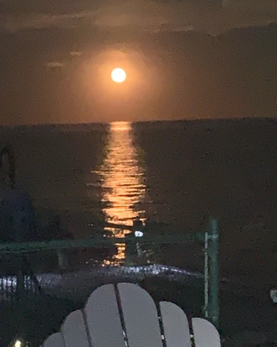 Moon over Lake Erie Harrow, Ontario, CA