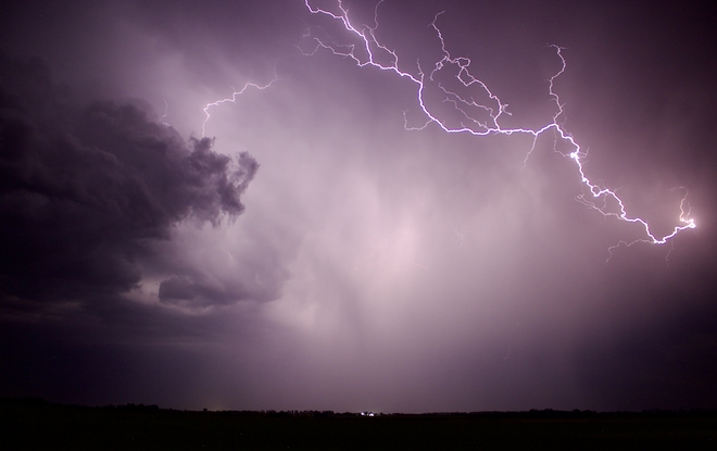 Nocturnal Thunderstorm Innisfail, Alberta, CA