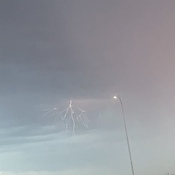 Crazy lightening show in northeast Calgary!