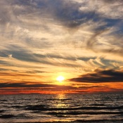 sunset at Sauble Beach