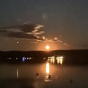 Pleine lune lac Aylmer