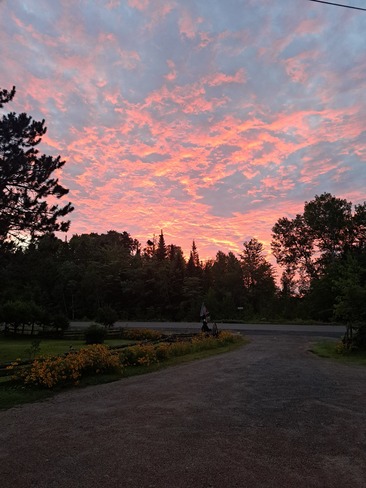 Morning sky out my front door Geary, NB