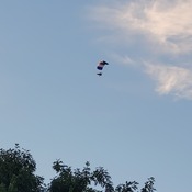 Paraglider in my Aunt Sylvia's back yard.Theresa Williams -Aug15th-22