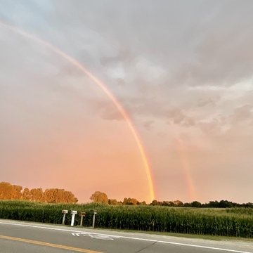 Double Rainbow over Lake Erie near Port Bruc3