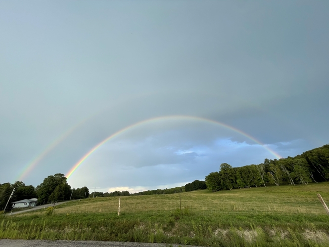 Double rainbow Magnetawan, Ontario, CA