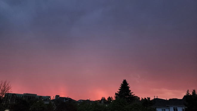 Sky on fire. Newmarket, ON