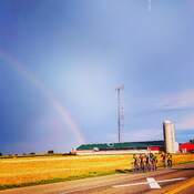 Rainbows Fields Farms and Cyclists