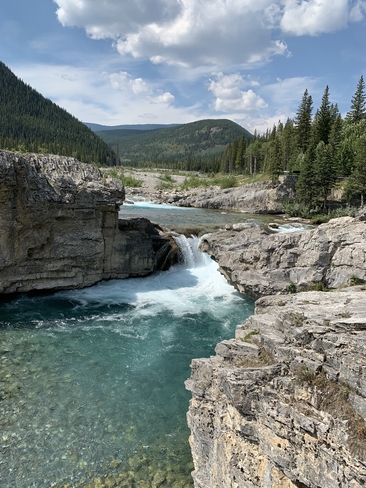 Beautiful falls Bragg Creek, Alberta, CA