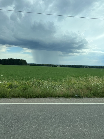 Passing rain clouds Alliston, Ontario, CA