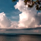 Cloud looks like a dragon above Lake Superior