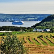 Paysage d'automne du Fjord de la Baie, Saguenay