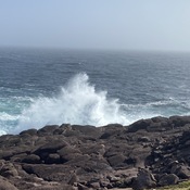 Hurricane Fiona creates waves at Cape Spear, NL