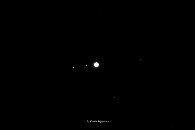 Jupiter with moons Saskatoon, SK