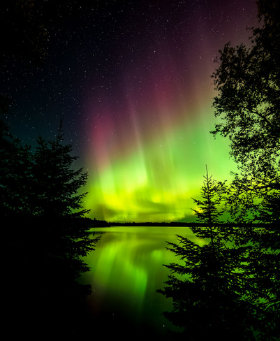 Aurora at Ojibway Provincial Park Sioux Lookout, ON