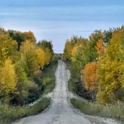 Back roads, hills and autumn leaves