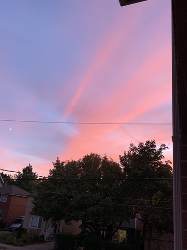 Beautiful sky at sunset Etobicoke, Ontario, CA