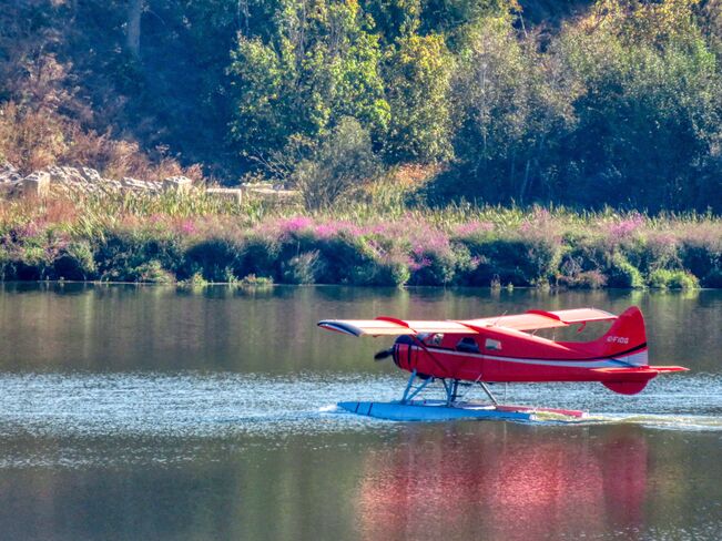 Plane on Otter Lake Otter Lake, Spallumcheen, B.C.