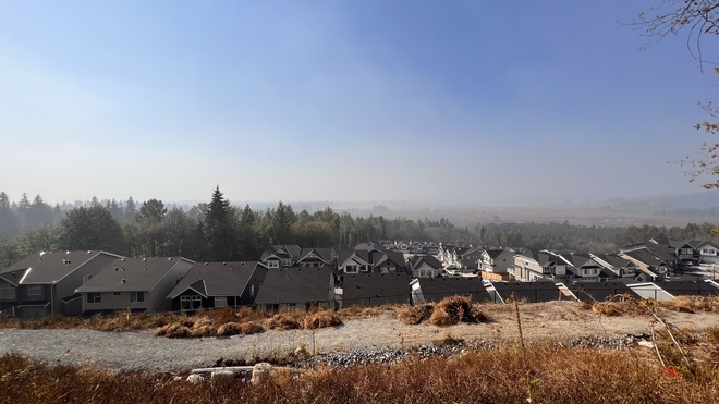 Smoke outside Maple Ridge, British Columbia, CA