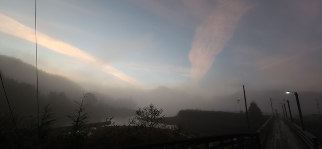 foggy morning Hartley Bay, BC
