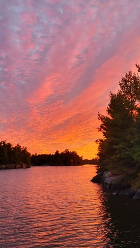 sunset on the French River French River, ON