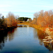 Fin d&#39;automne sur la rivière Bulstrode