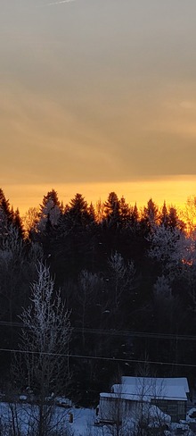 lever du soleil Lac-Etchemin, QC