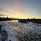 Sunset from the Louise Bridge