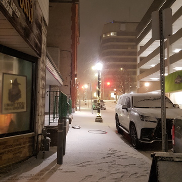 Snowy Ontario Street