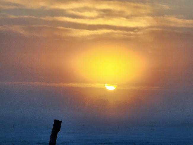 just a little foggy sunrise Dundurn, SK