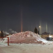 icy pillars of light