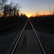 Stevensville Railway Sunset